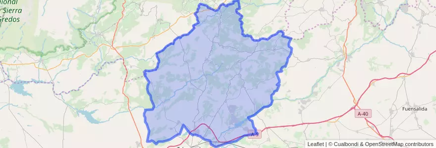Mapa de ubicacion de Sierra de San Vicente.