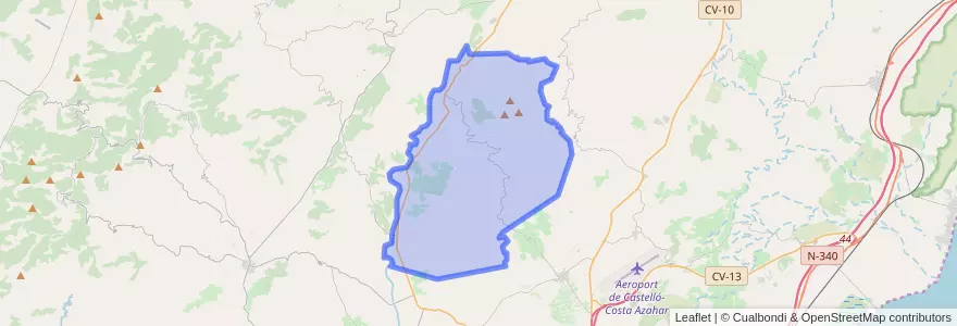 Mapa de ubicacion de Sierra Engarcerán.