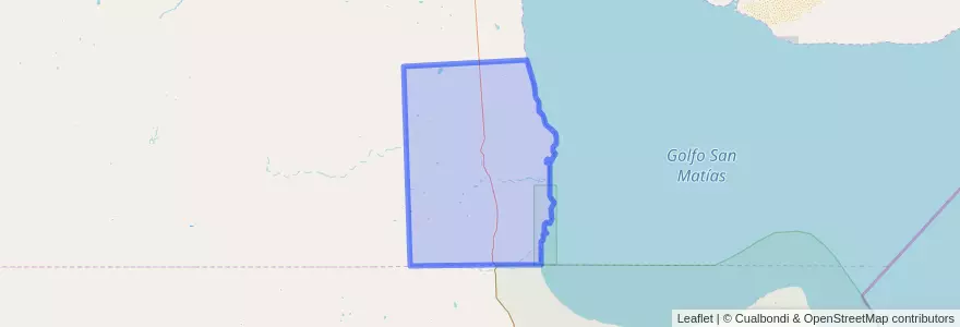 Mapa de ubicacion de Sierra Grande.