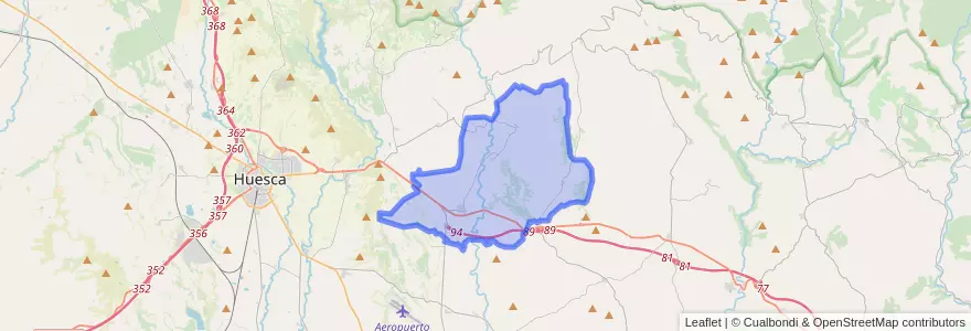 Mapa de ubicacion de Siétamo.