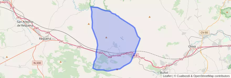 Mapa de ubicacion de Siete Aguas.