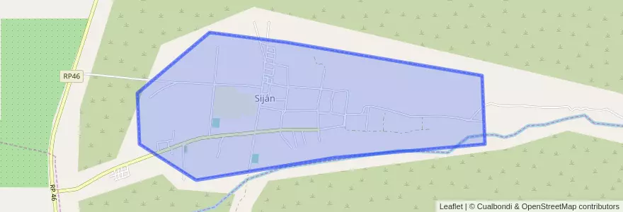 Mapa de ubicacion de Siján.