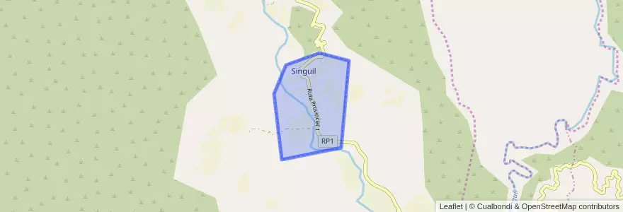 Mapa de ubicacion de Singuil.