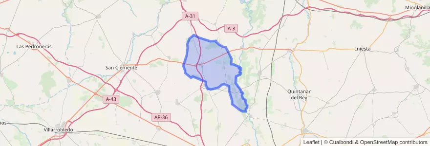 Mapa de ubicacion de Sisante.