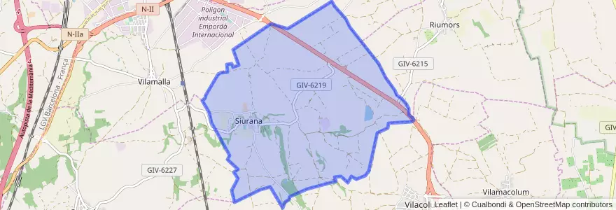 Mapa de ubicacion de Siurana.