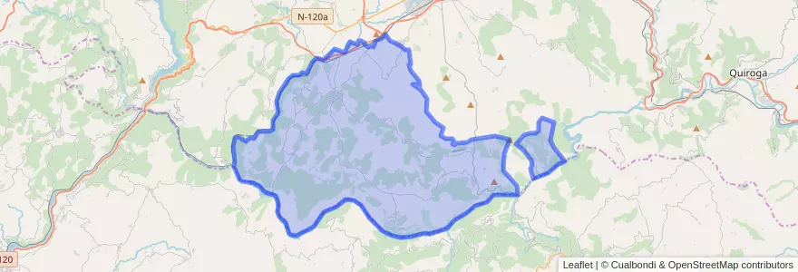Mapa de ubicacion de Sober.