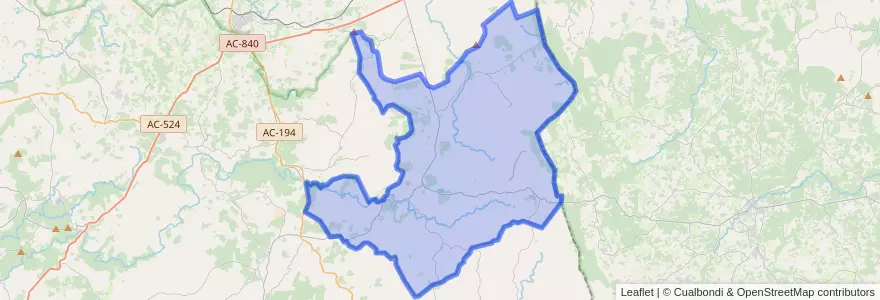 Mapa de ubicacion de Sobrado.