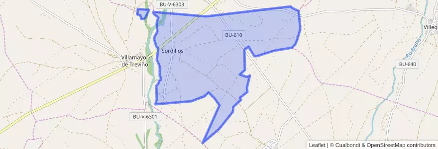Mapa de ubicacion de Sordillos.