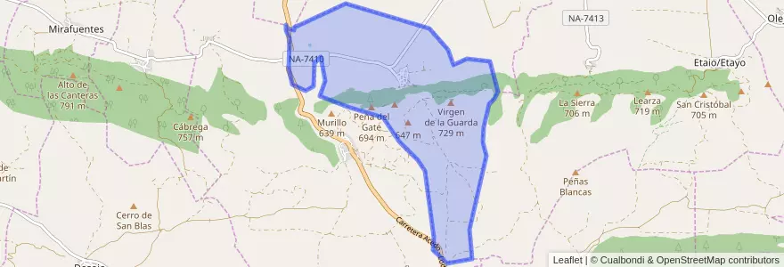 Mapa de ubicacion de Sorlada.
