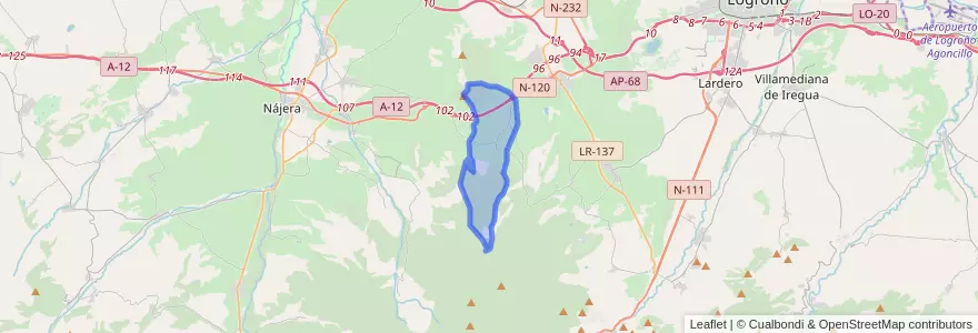 Mapa de ubicacion de Sotés.