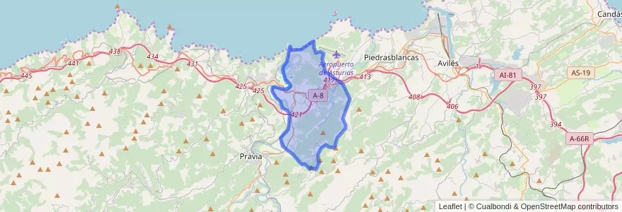 Mapa de ubicacion de Soto del Barco.