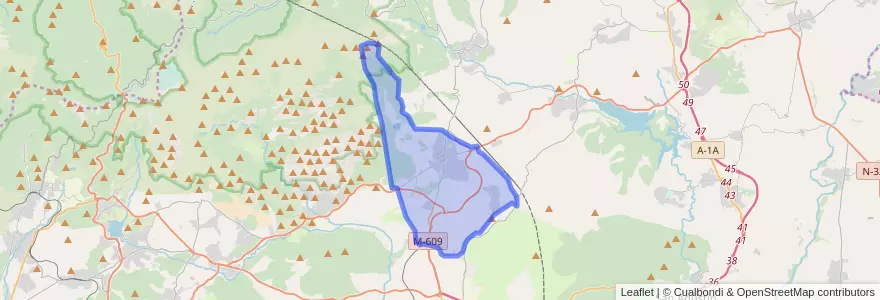 Mapa de ubicacion de Soto del Real.
