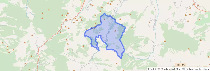 Mapa de ubicacion de Soto en Cameros.