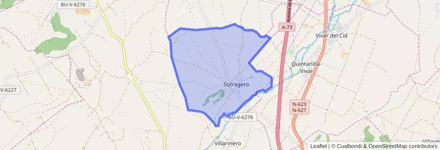 Mapa de ubicacion de Sotragero.