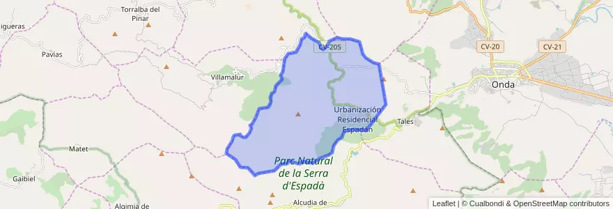 Mapa de ubicacion de Suera / Sueras.