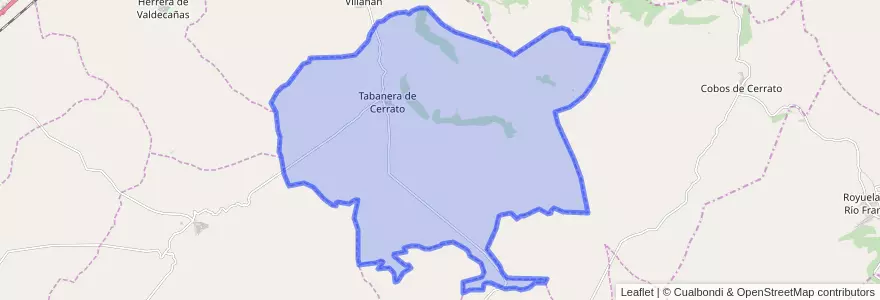 Mapa de ubicacion de Tabanera de Cerrato.