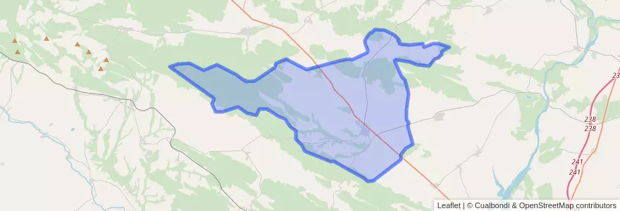 Mapa de ubicacion de Tábara.