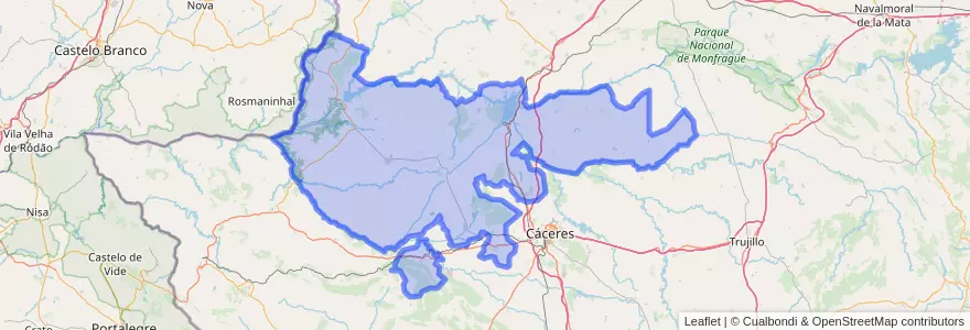 Mapa de ubicacion de Tajo-Salor.