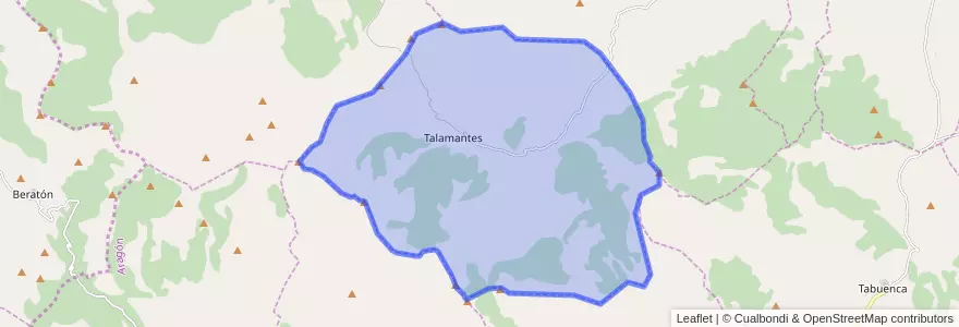 Mapa de ubicacion de Talamantes.