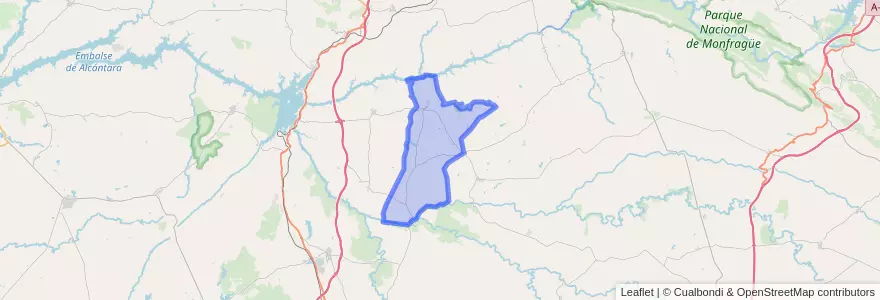 Mapa de ubicacion de Talaván.
