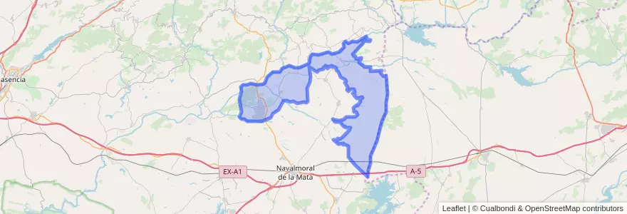 Mapa de ubicacion de Talayuela.