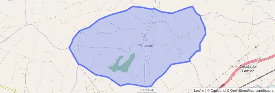 Mapa de ubicacion de Tamarón.