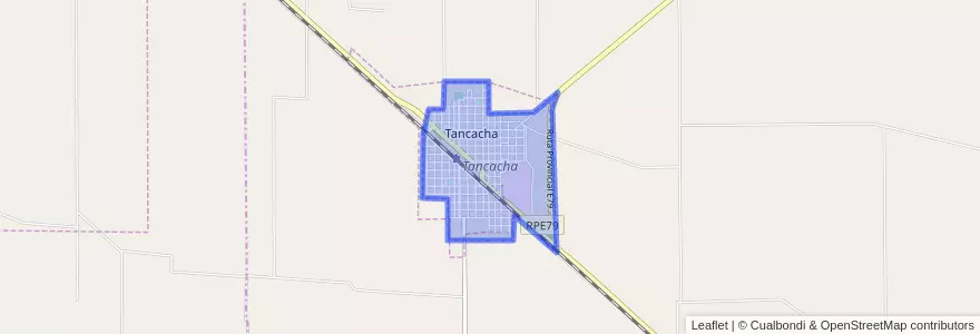 Mapa de ubicacion de Tancacha.