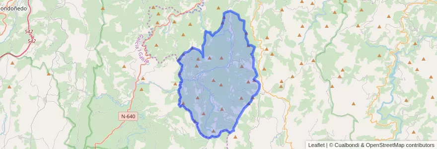 Mapa de ubicacion de Taramundi.