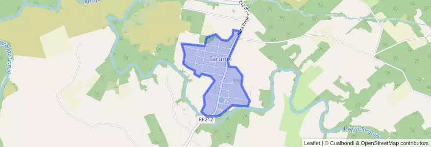 Mapa de ubicacion de Tarumá.