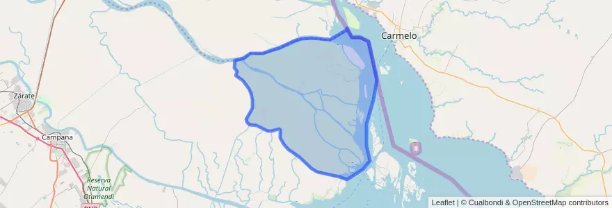 Mapa de ubicacion de Tercera Sección.