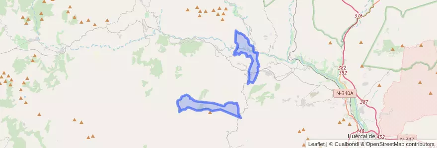 Mapa de ubicacion de Terque.