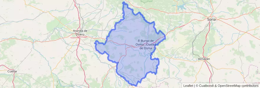 Mapa de ubicacion de Tierras del Burgo.