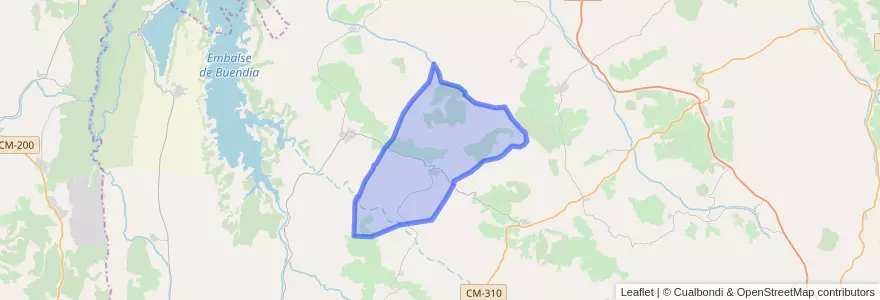 Mapa de ubicacion de Tinajas.