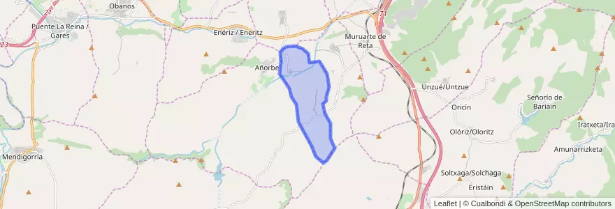 Mapa de ubicacion de Tirapu.