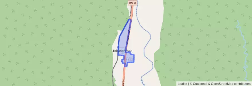 Mapa de ubicacion de Tobantirenda.