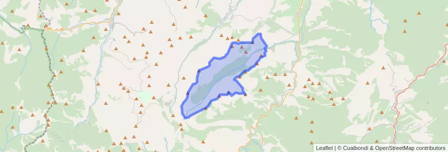 Mapa de ubicacion de Tobía.