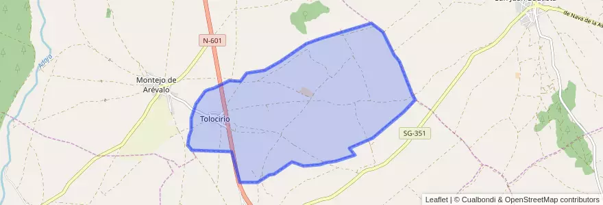 Mapa de ubicacion de Tolocirio.