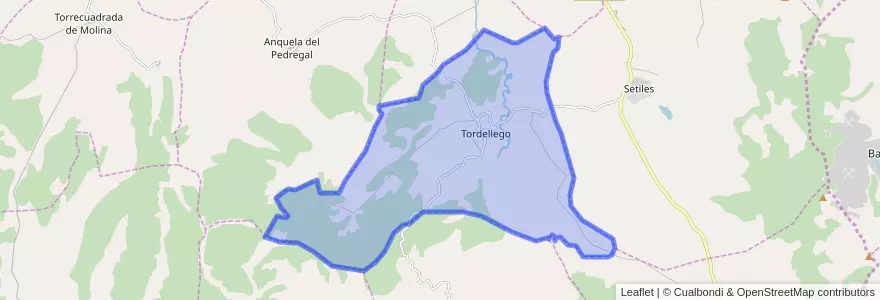 Mapa de ubicacion de Tordellego.