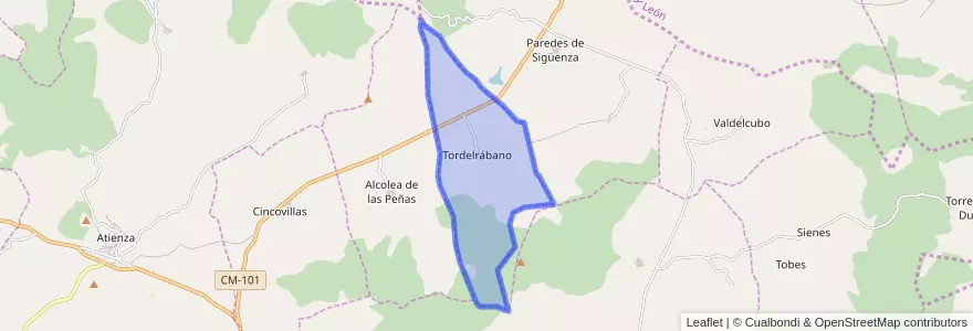 Mapa de ubicacion de Tordelrábano.