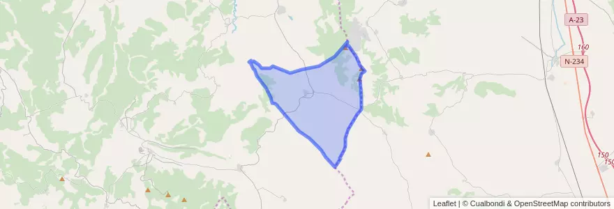 Mapa de ubicacion de Tordesilos.
