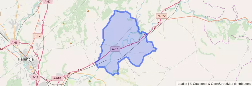 Mapa de ubicacion de Torquemada.