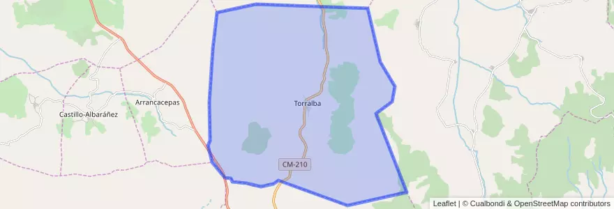 Mapa de ubicacion de Torralba.