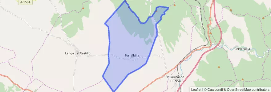 Mapa de ubicacion de Torralbilla.