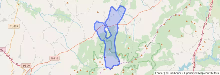 Mapa de ubicacion de Torre Val de San Pedro.