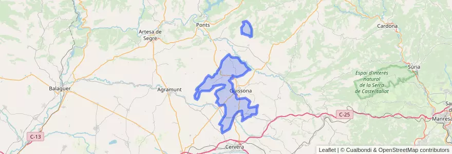 Mapa de ubicacion de Torrefeta i Florejacs.