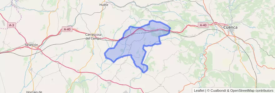 Mapa de ubicacion de Torrejoncillo del Rey.