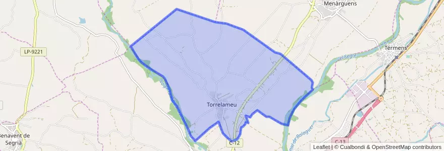 Mapa de ubicacion de Torrelameu.