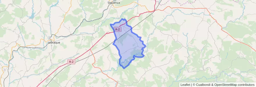 Mapa de ubicacion de Torremocha del Campo.