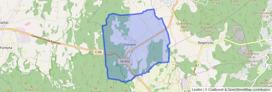 Mapa de ubicacion de Torrent.