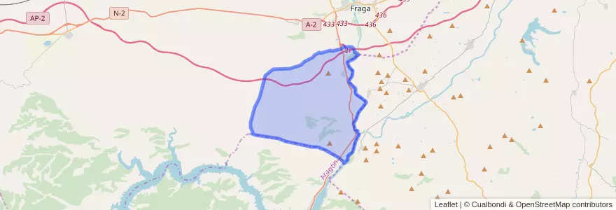 Mapa de ubicacion de Torrente de Cinca.